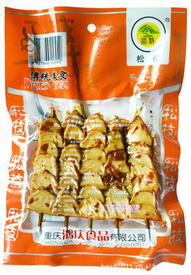 【松枝燒烤粒粒香 重慶特產 80g豆干】價格,廠家,圖片,豆制品,重慶鴻慶食品-